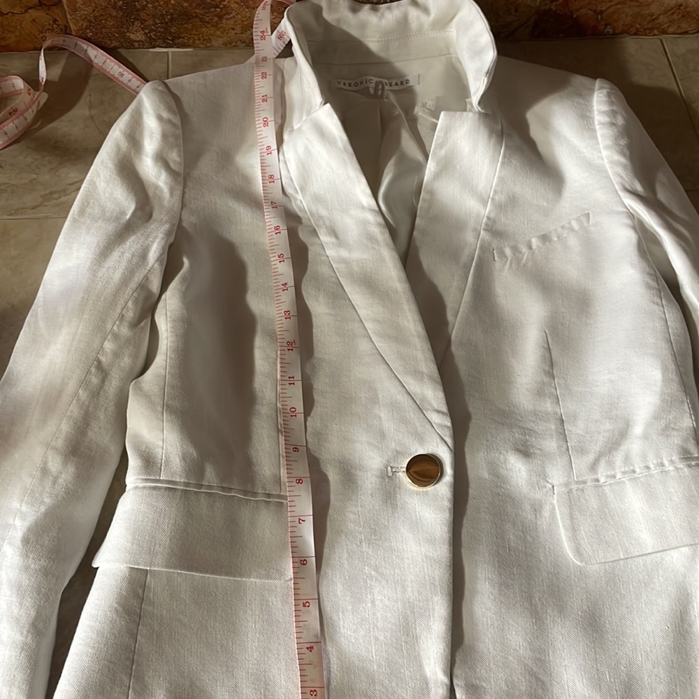 Veronica Beard Women’s Blazer Dickey Jacket White Off White Single button Size 2 - Picture 14 of 16